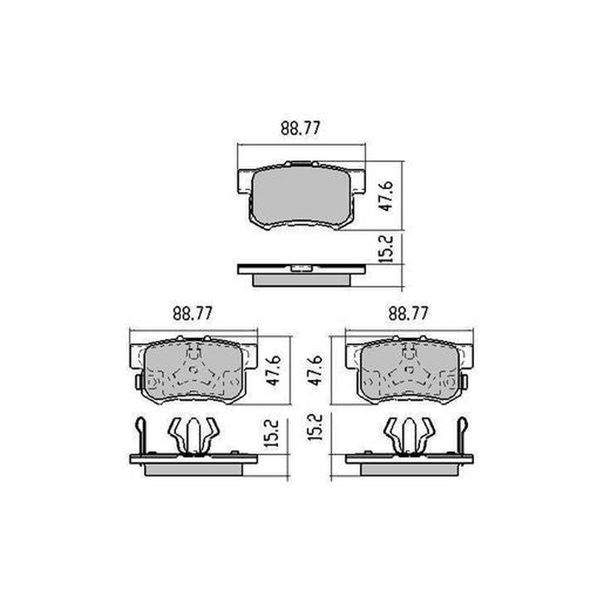 RDA GP Max Brake Pad Set Rear RDB1728