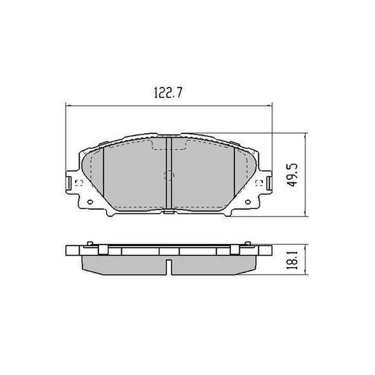 RDA GP Max Brake Pad Set Front RDB2009