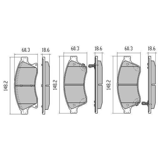 RDA GP Max Brake Pad Set Front RDB2068