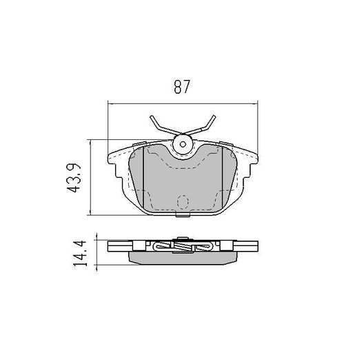 RDA GP Max Brake Pad Set Rear RDB2103