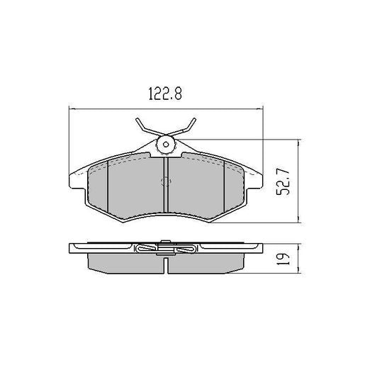 RDA GP Max Brake Pad Set Front RDB2108