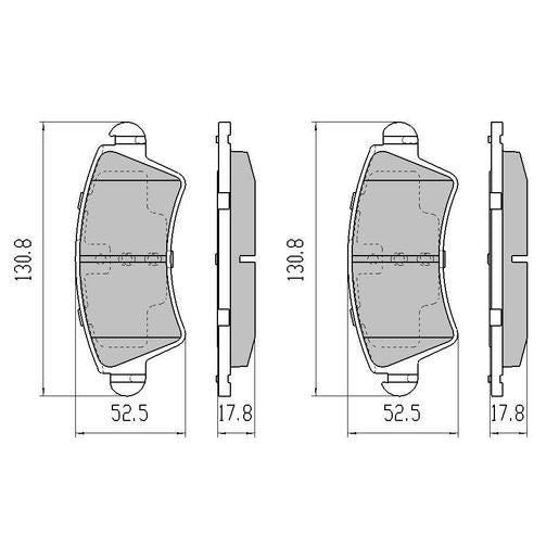 RDA GP Max Brake Pad Set Front RDB2123