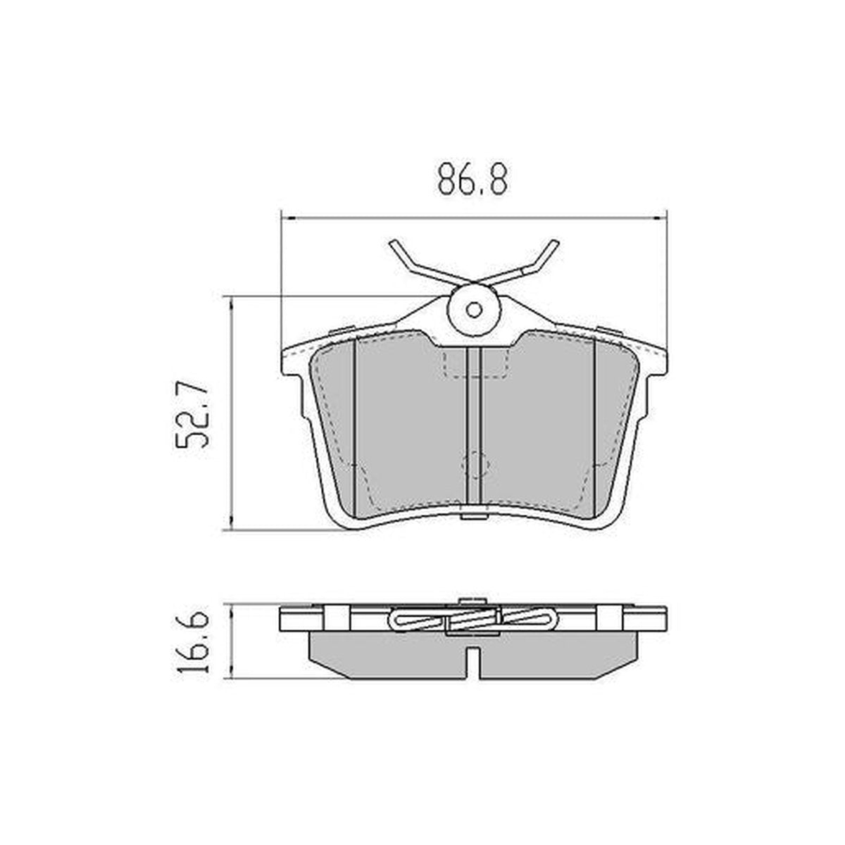 RDA GP Max Brake Pad Set Rear RDB2151