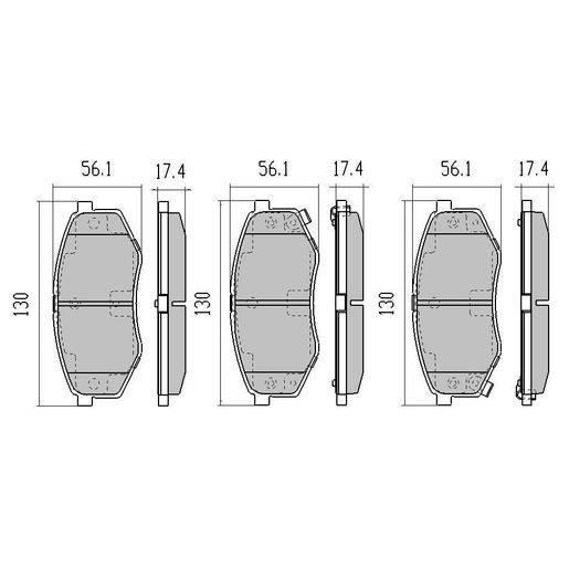 RDA GP Max Brake Pad Set Front RDB2169