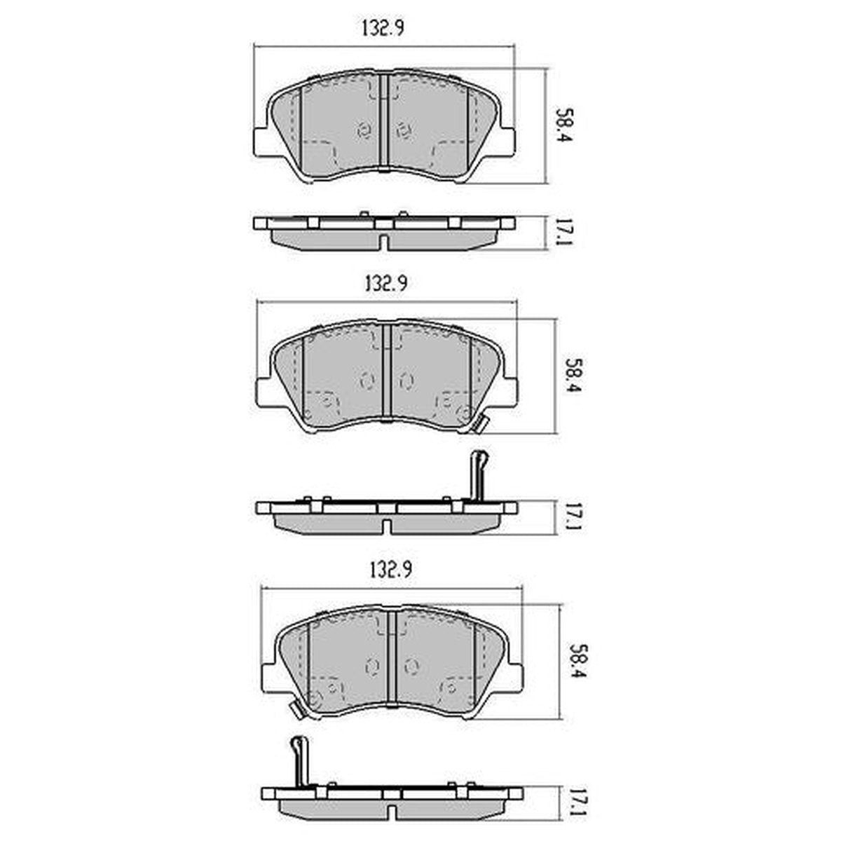 RDA GP Max Brake Pad Set Front RDB2173