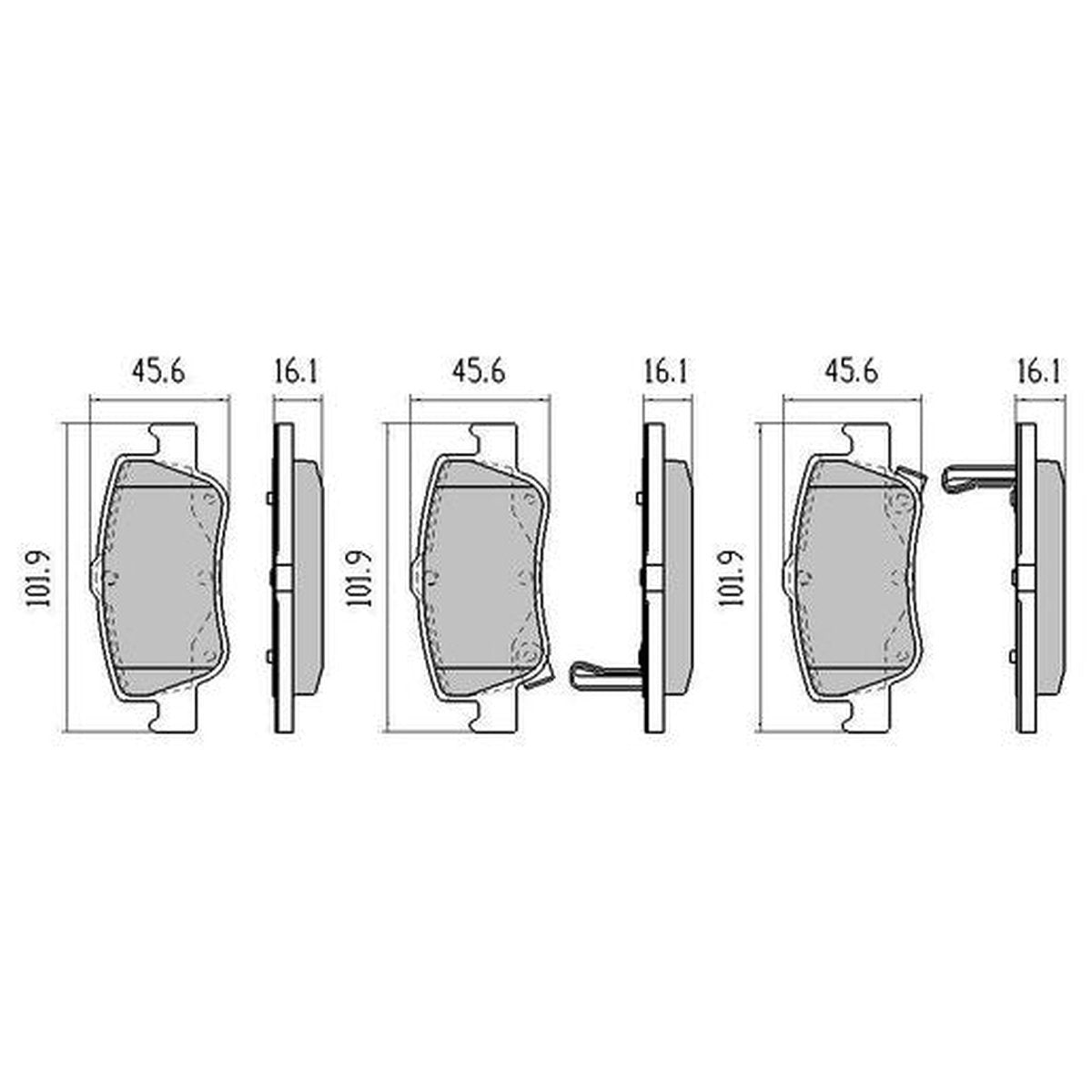 RDA GP Max Brake Pad Set Rear RDB2183