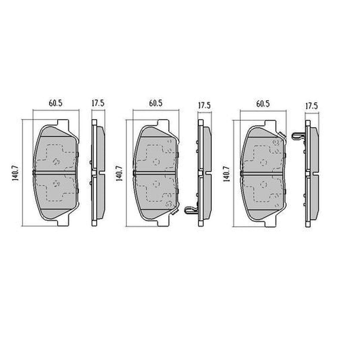RDA Phantom Ceramic Brake Pad Set Front RDC2204