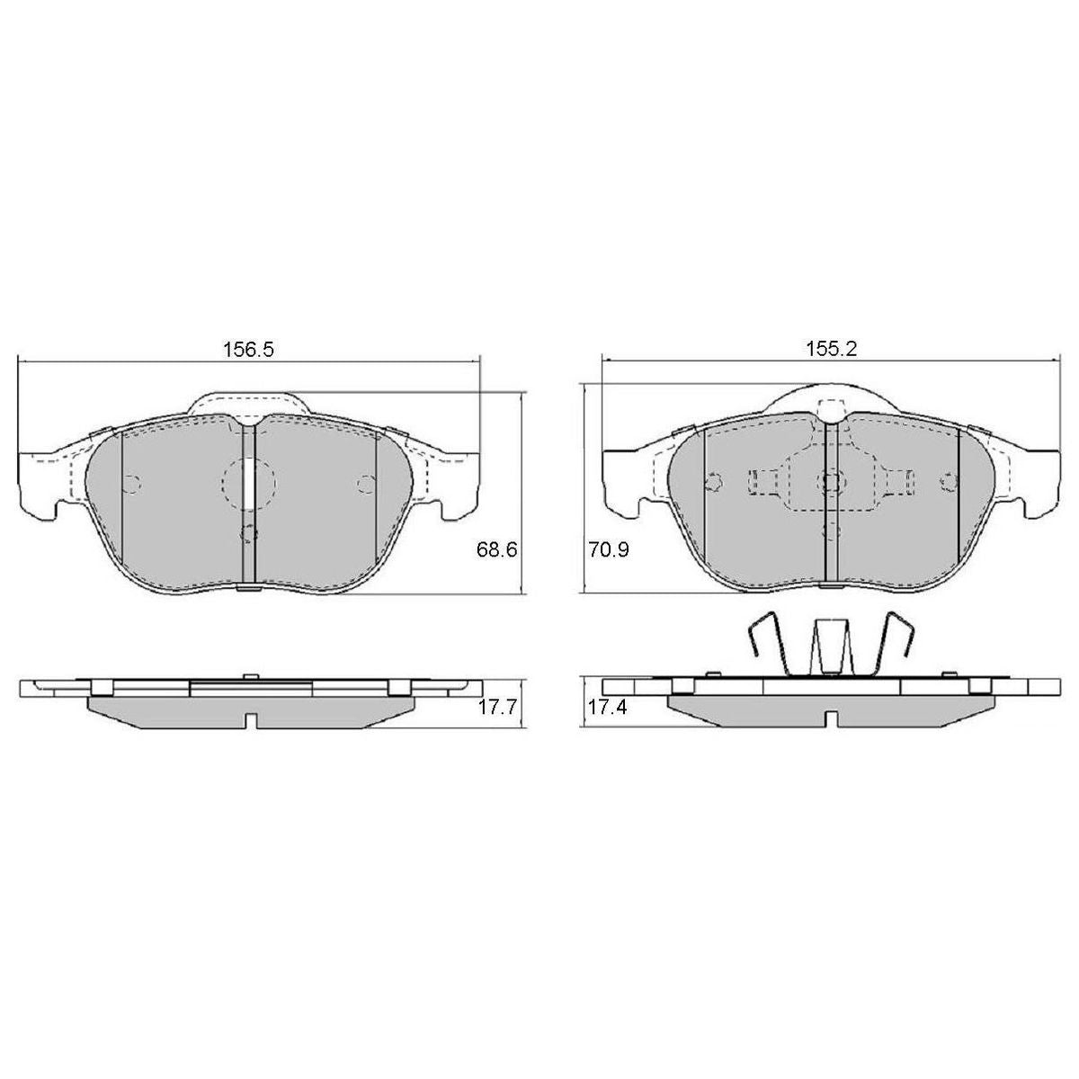 RDA Brakes Extreme Brake Pad Set Front RDX2124SM