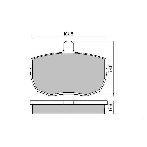 RDA GP Max Genaral Purpose Brake Pad Set RDB879