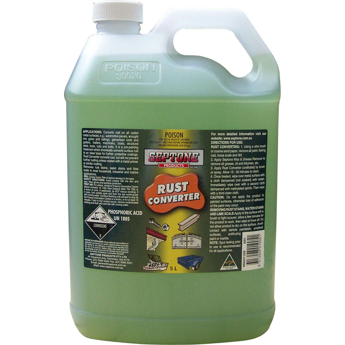 Septone Rust Converter 5L AUR5