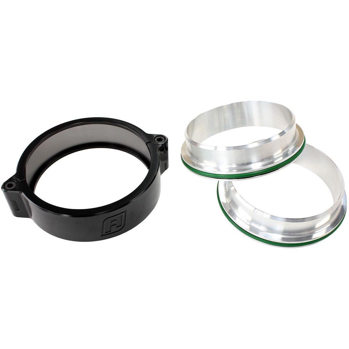 Aeroflow AF25-2500BLK 2.5" Billet Intercooler Clamp Quick Connect Black