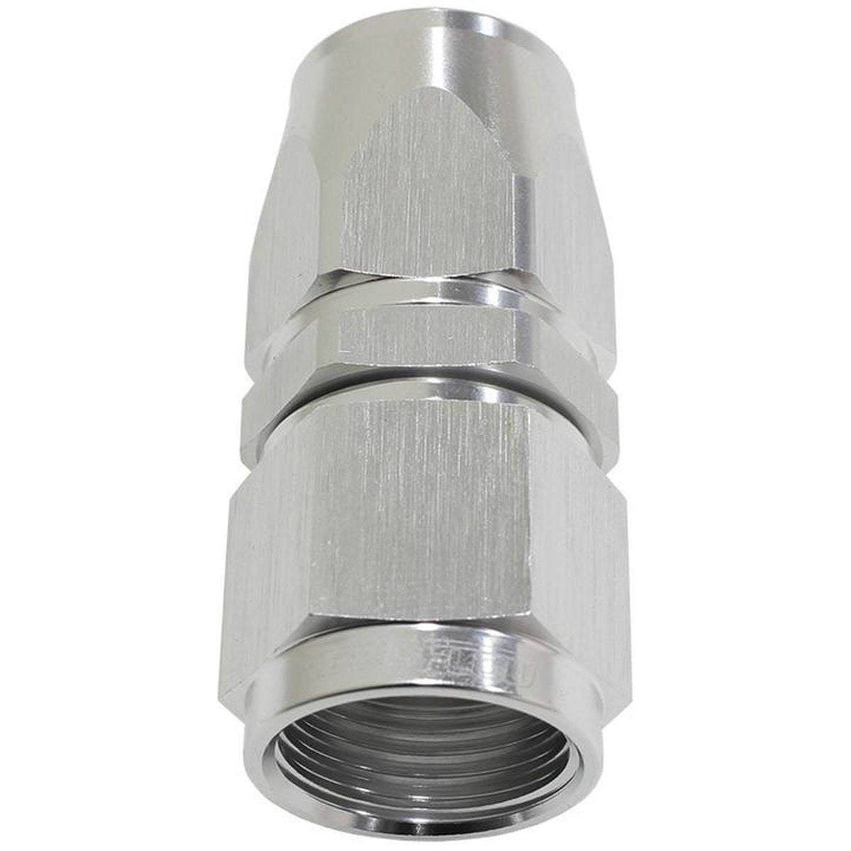 Aeroflow AF201-04DS Alloy Straight Hose End -4AN Silver Swivel Nut Suits Teflon AF201-04DS