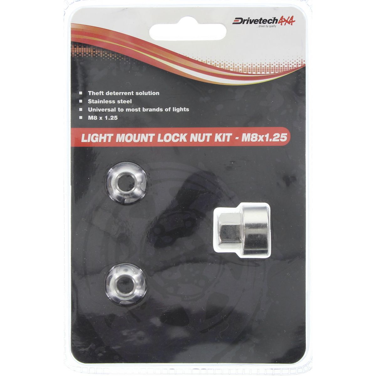 Drivetech 4X4 Light Bar Lock Nut Kit DT-LBLNM8