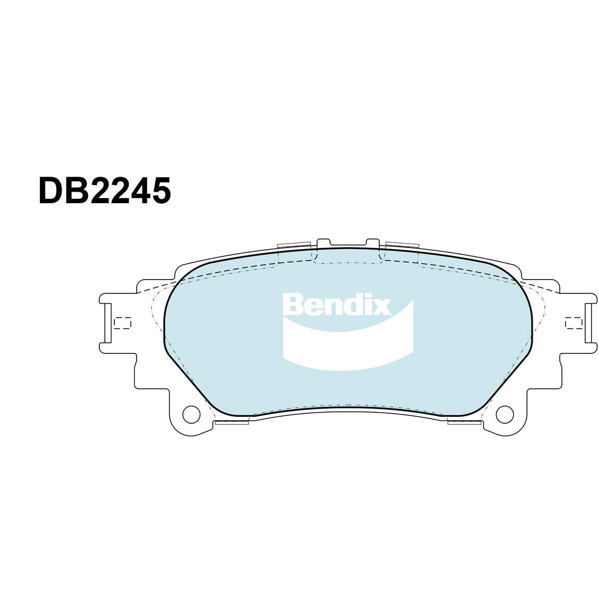 Bendix 4x4 Brake Pad Set Rear DB2245 -4WD