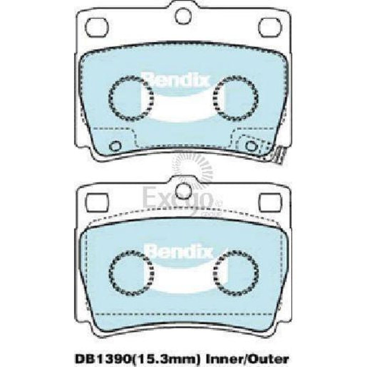 Bendix Heavy Duty Brake Pad Set Rear DB1390 HD