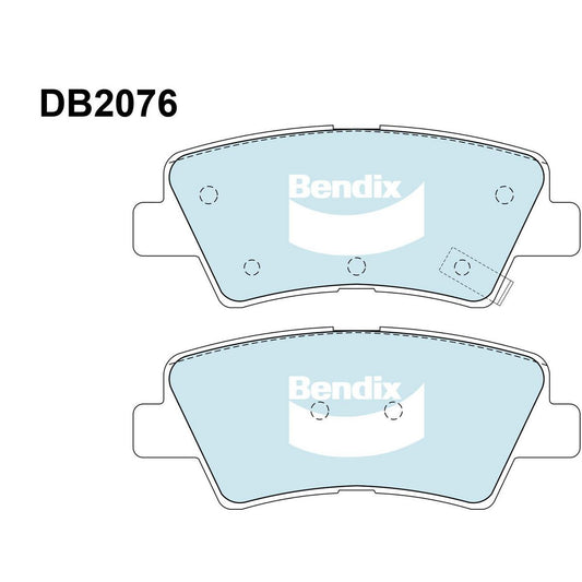 Bendix General CT Brake Pad Set Rear DB2076 GCT