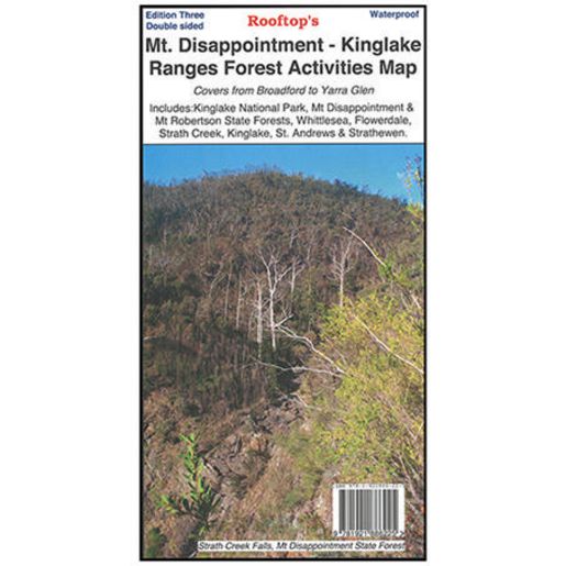 Rooftop Maps Rooftop Maps Mt Disappointment Kinglake Ranges Map 9781920000000