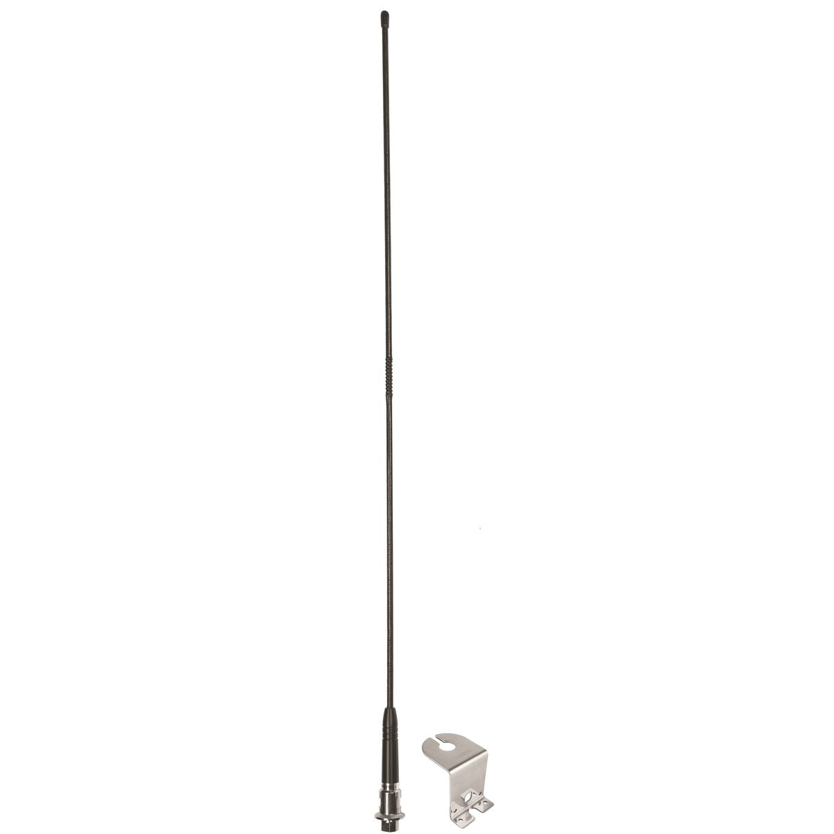 Uniden UHF Antenna Flexible Whip With Black Heat Shrink Including Z Type Mounting Bracket (6.0 Dbi Gain)