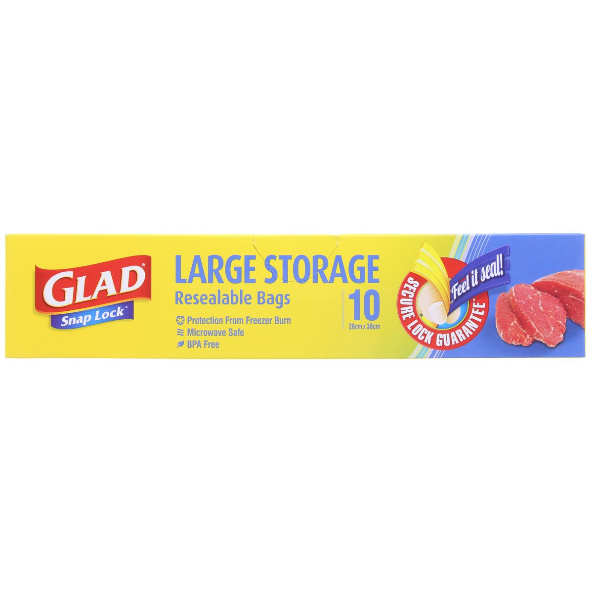 Glad Snaplock Bags 10Pk FSSL10/12C