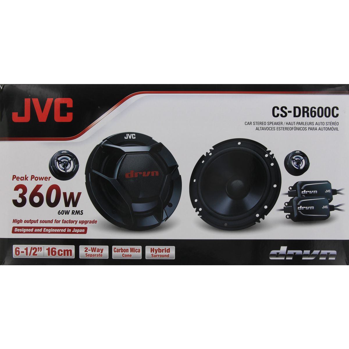 JVC 6.5in. 2-Way 360W Component Speakers