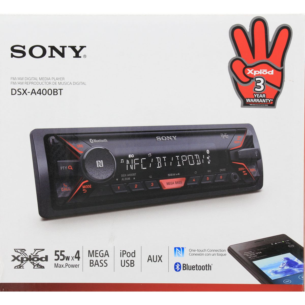 Sony Mechless Bluetooth Tuner DSXA400BT