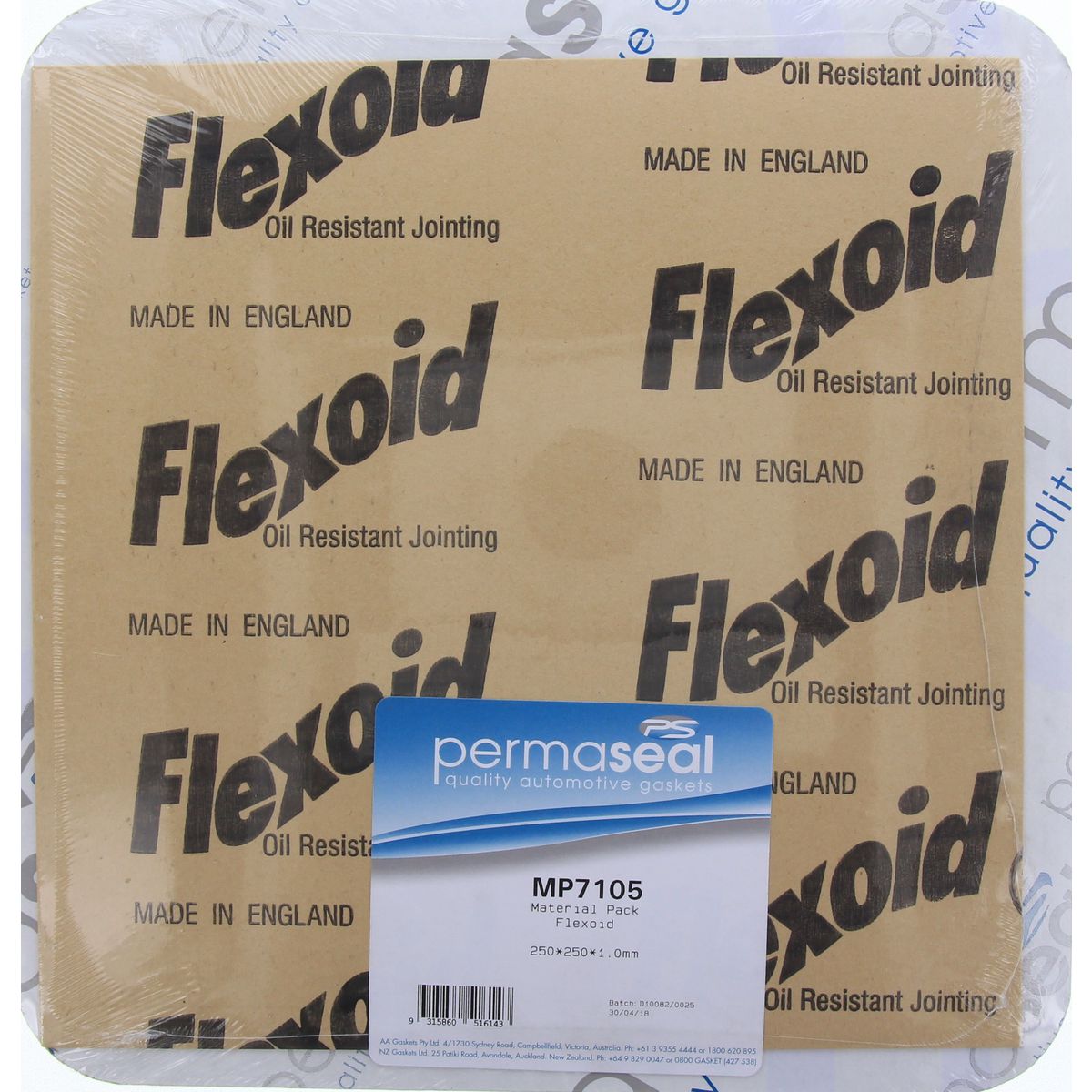 Permaseal Flexoid Paper Sheet 250x250x1.0mm MP7105