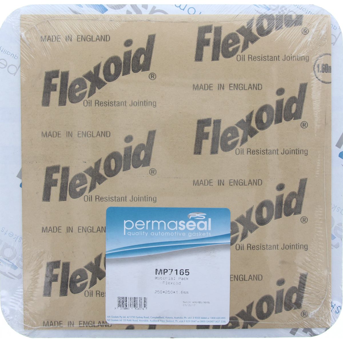 Permaseal Flexoid Paper Sheet 250x250x1.6mm MP7165