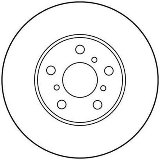 TRW Disc Brake Rotor 255mm DF3115S