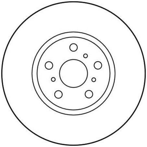 TRW Disc Brake Rotor 277mm DF3093S