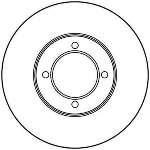 TRW Disc Brake Rotor 248Mm DF2691S