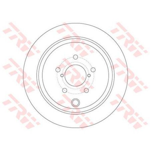 TRW Brake Rotor 286mm Rear DF6306S