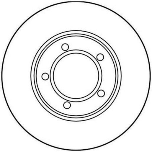 TRW Disc Brake Rotor 252Mm DF1916S