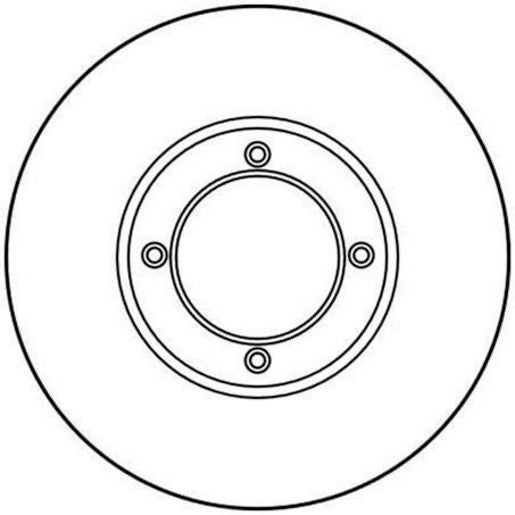 TRW Disc Brake Rotor 229mm DF3110S