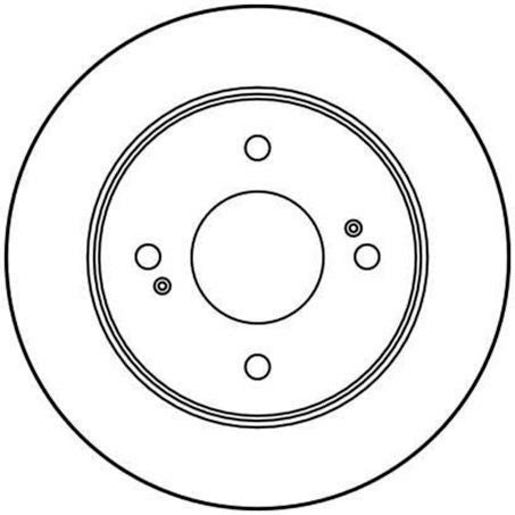 TRW Brake Rotor 258mm Front DF3018S