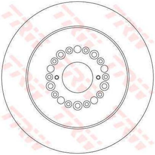 TRW Disc Brake Rotor 307mm DF4289S