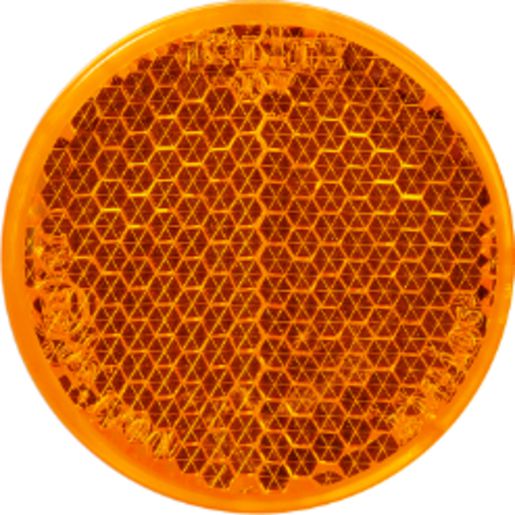 Narva Retro Reflector with Self Adhesive Round Amber 42mm 83991BL