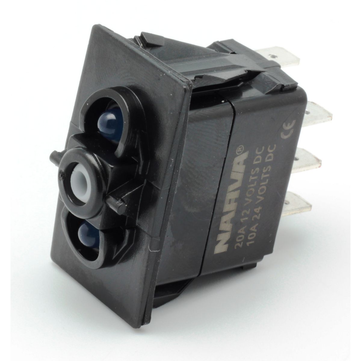 Narva Switch Rocker Base Momentary On/Off LED Blue 63251BL