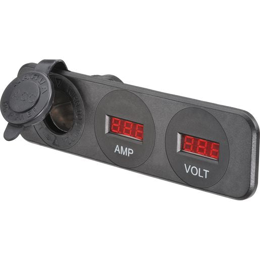 Narva HD Surface Mount Accessory/Amp Meter/Volt Meter 81185BL