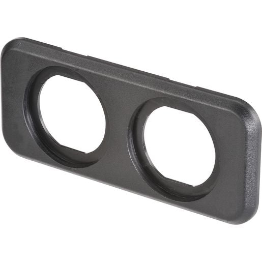 Narva Twin Blank Flush Mount Housing Black 81149BL