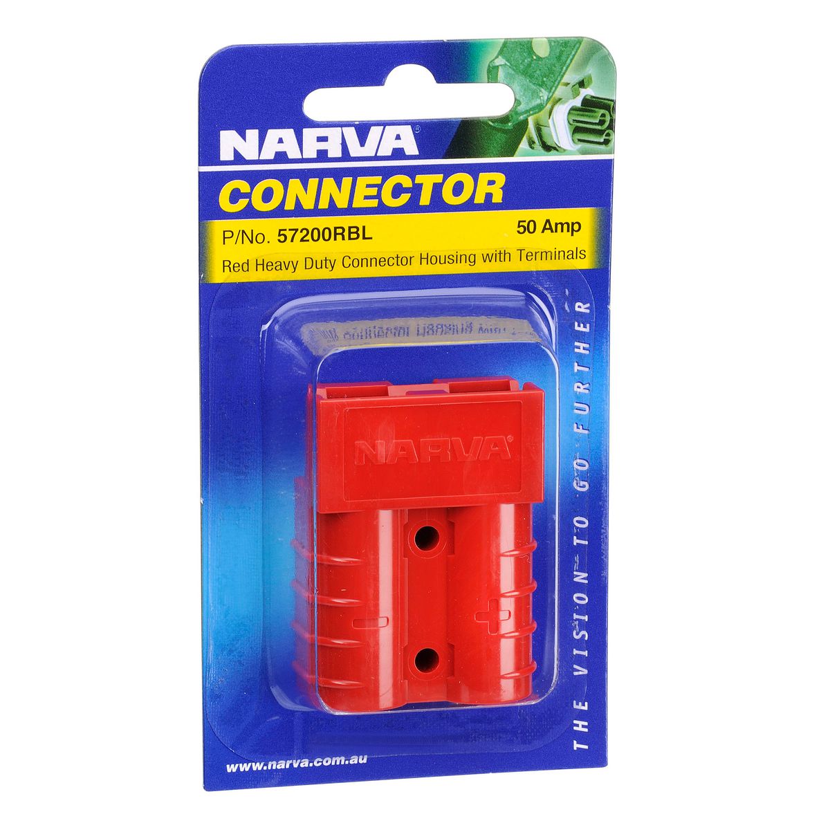 Narva Connector Housing Red With Terminals 50A 57200RBL