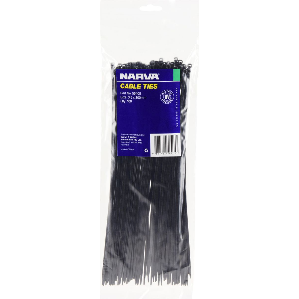 Narva Cable Tie 3.5x300mm (100Pk) 56405