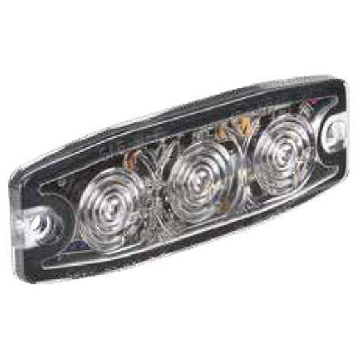 Narva LED Warning Light Amber 3x1W 12/24V 85213A