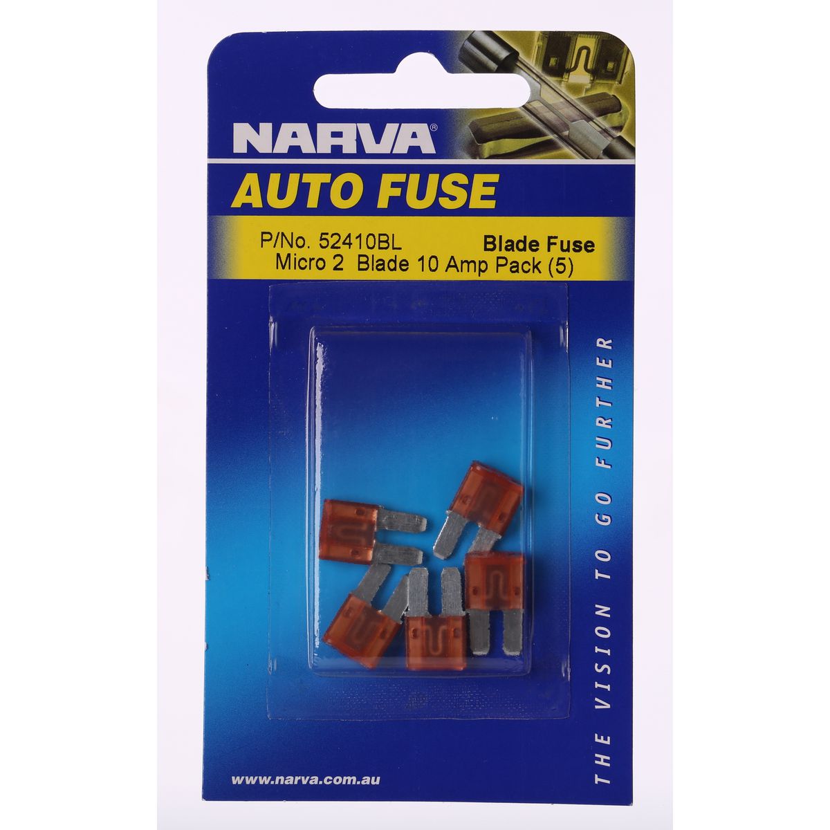Narva Blade Fuse Micro 10A (5Pk) 52410BL