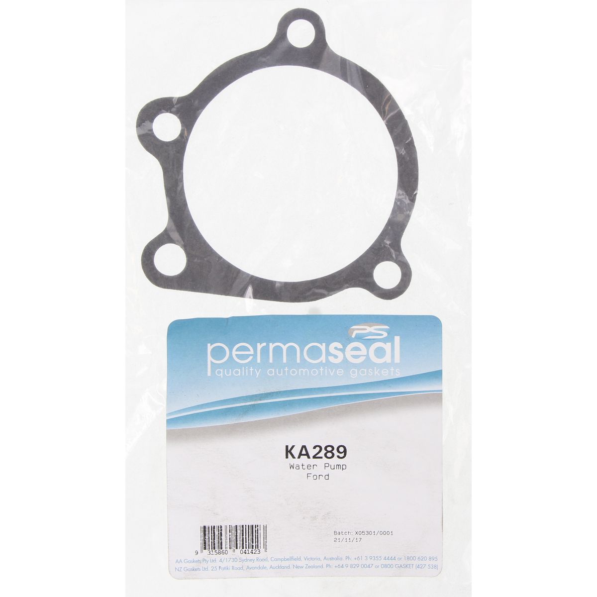 Permaseal Water Pump Gasket KA289