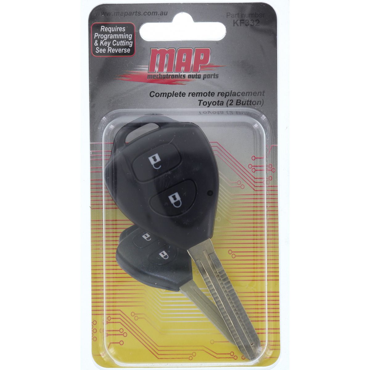 MAP Car Remote Complete fits Toyota Corolla Hiace Rav4 KF332