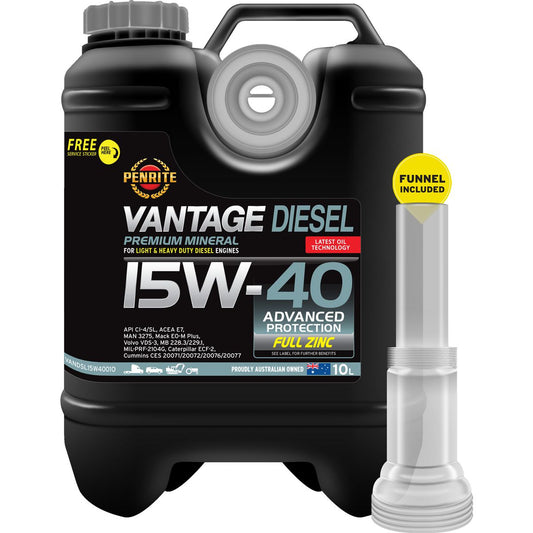 Penrite Vantage Mineral 15W-40 Diesel Engine Oil 10L