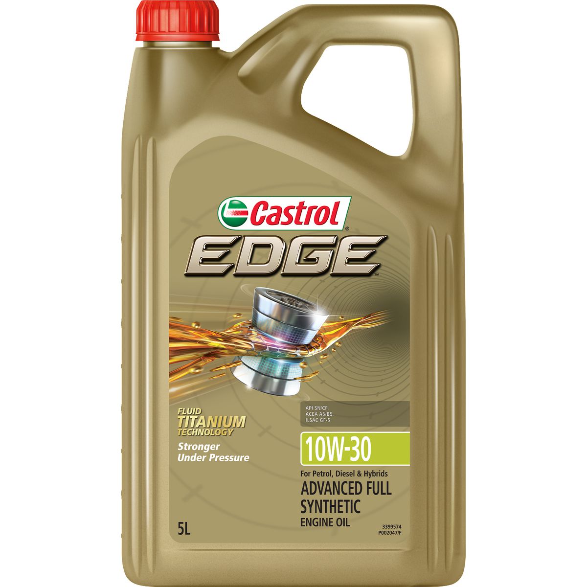 Castrol EDGE 10W-30 Full Synthetic Engine Oil 5L 3399574