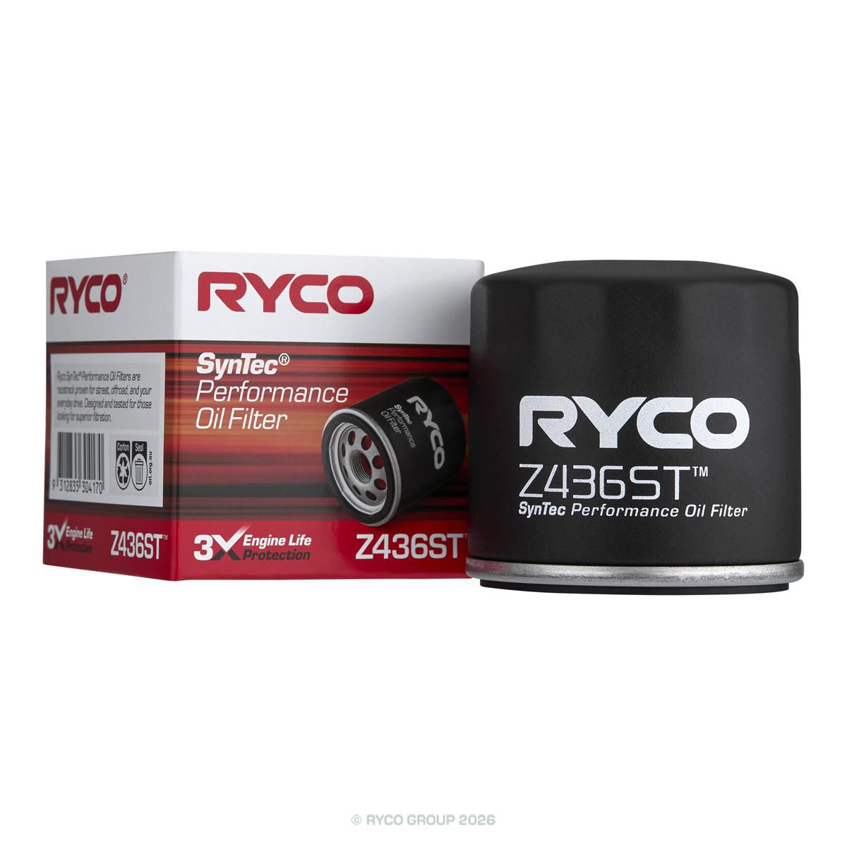 Ryco Syntec Oil Filter Z436ST