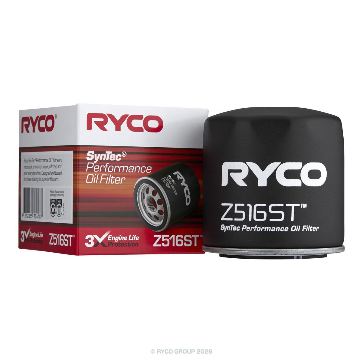 Ryco Syntec Oil Filter Z516ST