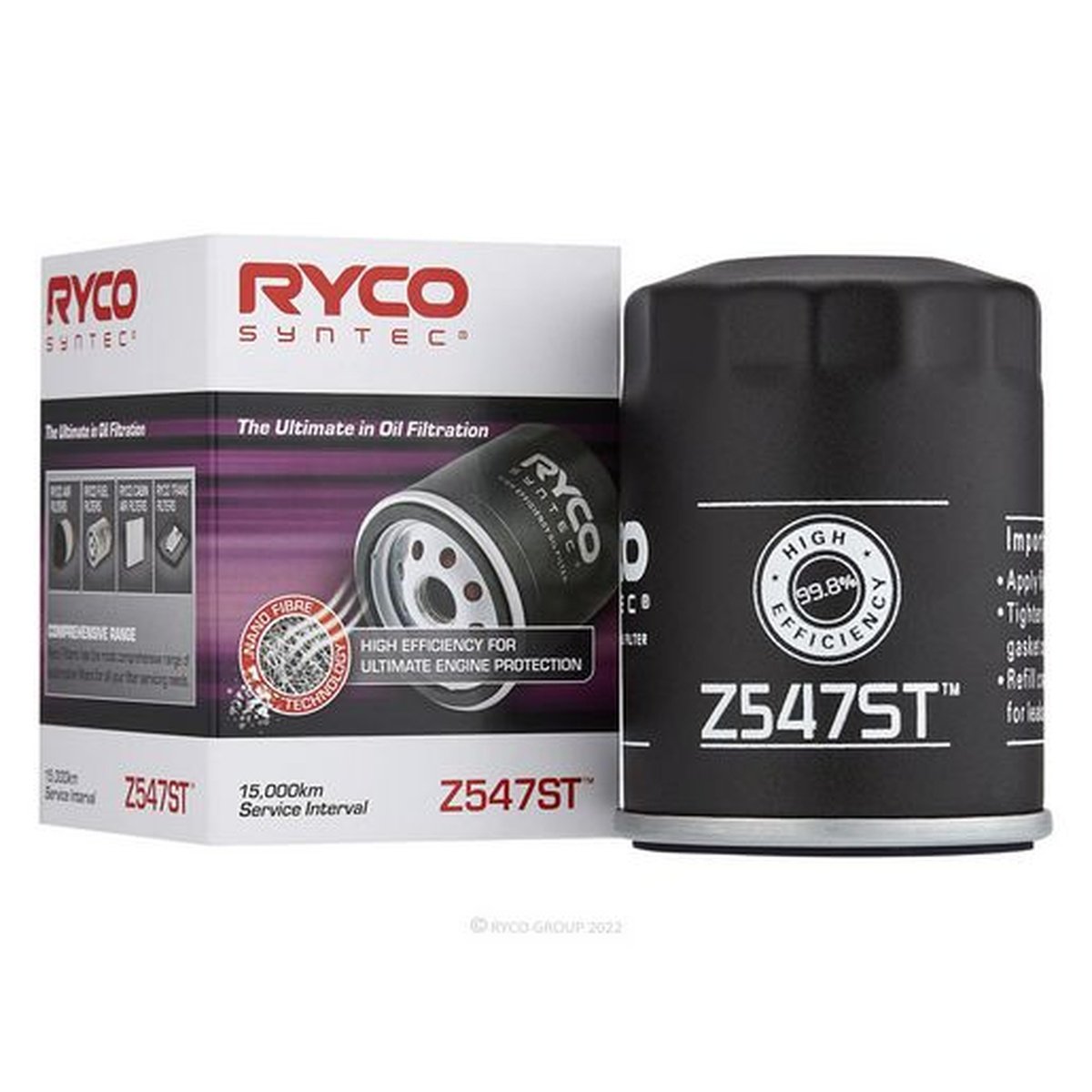 Ryco Syntec Oil Filter Z547ST
